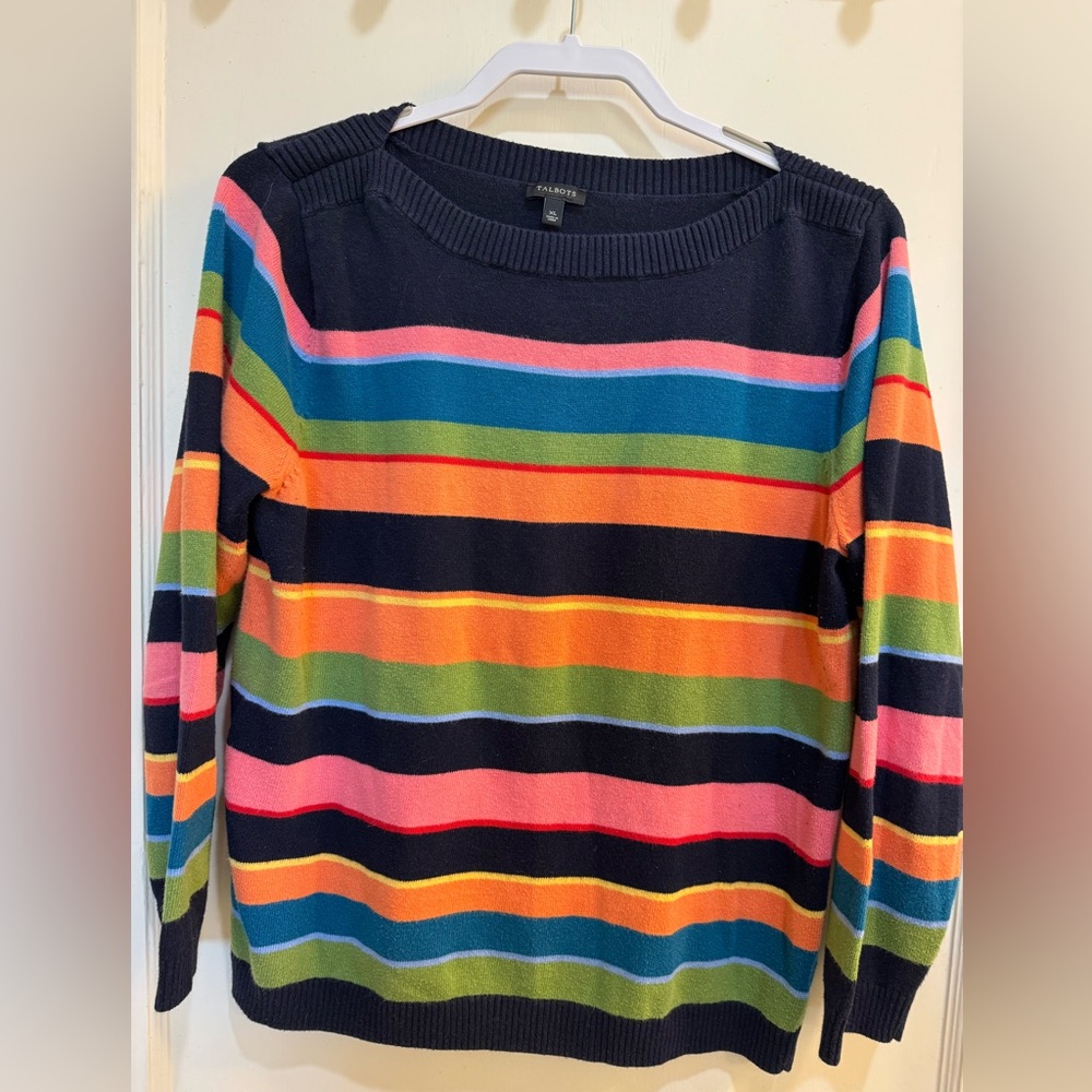 Talbots Dark Blue Knit Top XL